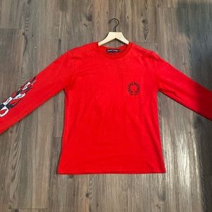 Red Matty Boy Chrome Heart Long Sleeve